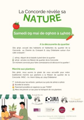 La concorde révèle sa nature - Maison de quartier de la Concorde (MQC)